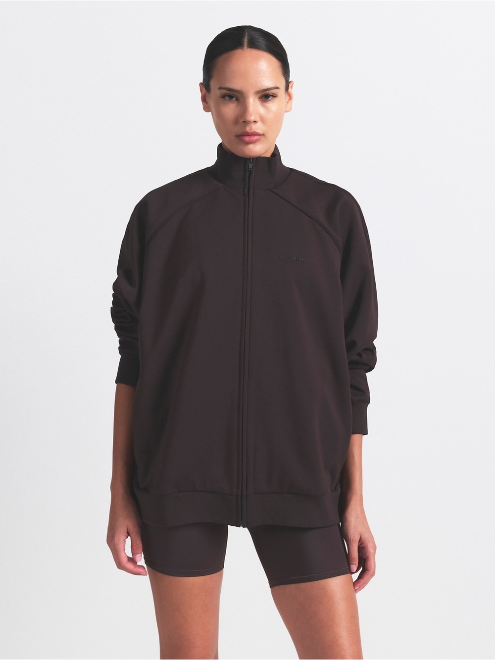 NWOT NikeSKIMS Matte Tricot Womens Oversized Full-Zip Track Jacket size XS